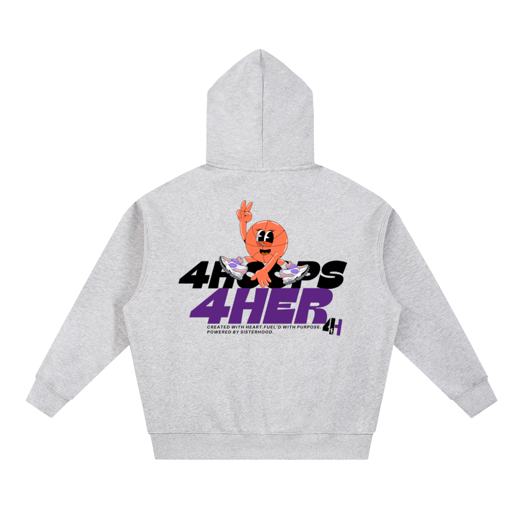 4HOOPS QUEEN OF THE COURT HOODIE | ADULT GREY